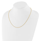 FJC Finejewelers 14 kt Yellow Gold Spiga Adjustable Bright Cut Wheat Chain 22 Inches x 1.3 mm