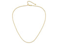 FJC Finejewelers 14 kt Yellow Gold Spiga Adjustable Bright Cut Wheat Chain 22 Inches x 1.3 mm