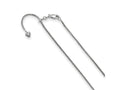 FJC Finejewelers 14 kt White Gold Spiga Adjustable Bright Cut Wheat Chain 22 Inches x 1.3 mm