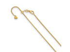 FJC Finejewelers 14 kt Yellow Gold Adjustable Box Chain 30 Inches x 1.2 mm