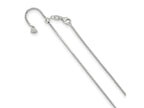 FJC Finejewelers 14 kt White Gold Adjustable Box Chain 22 Inches x 1.2 mm
