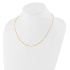 FJC Finejewelers 14 kt Yellow Gold Adjustable Flat Cable Chain 22 Inches x 1.25 mm