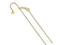 FJC Finejewelers 14 kt Yellow Gold Adjustable Flat Cable Chain 30 Inches x 1.25 mm