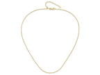 FJC Finejewelers 14 kt Yellow Gold Adjustable Round Cable Chain 22 Inches x 1.1 mm
