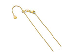 FJC Finejewelers 14 kt Yellow Gold Adjustable Round Cable Chain 30 Inches x 1.1 mm