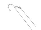 FJC Finejewelers 14 kt White Gold Adjustable Round Cable Chain 30 Inches x 1.1 mm