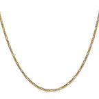 FJC Finejewelers 14 kt Yellow Gold Flat Figaro Chain 24 Inches x 1.8 mm