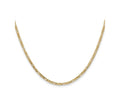 FJC Finejewelers 14 kt Yellow Gold Flat Figaro Chain 18 Inches x 2.25 mm