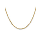 FJC Finejewelers 14 kt Yellow Gold 2.25mm Flat Figaro Chain Bracelet 8 Inches x 2.2 mm