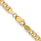 FJC Finejewelers 14 kt Yellow Gold Flat Figaro Chain 22 Inches x 4.75 mm
