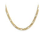 FJC Finejewelers 14 kt Yellow Gold Flat Figaro Chain 24 Inches x 4.75 mm