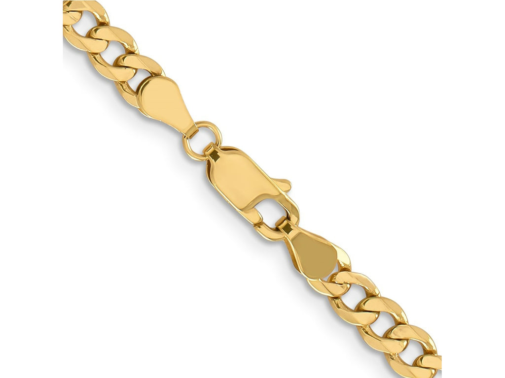 FJC Finejewelers 14 kt Yellow Gold Flat Figaro Chain Bracelet 8 Inches x 4.75 mm