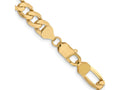 FJC Finejewelers 14 kt Yellow Gold Flat Figaro Chain Bracelet 9 Inches x 7.5 mm