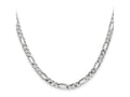 FJC Finejewelers 14 kt White Gold Flat Figaro Chain 18 Inches x 5 mm