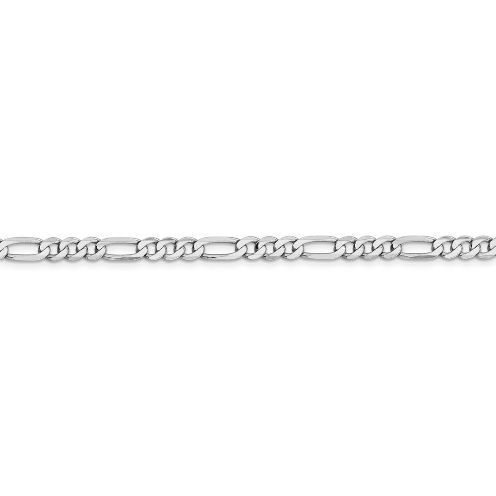 FJC Finejewelers 14 kt White Gold Flat Figaro Chain Bracelet 7 Inches x 5 mm