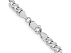 FJC Finejewelers 14 kt White Gold Flat Figaro Chain Bracelet 7 Inches x 5 mm