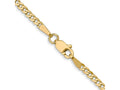 FJC Finejewelers 14 kt Yellow Gold Flat Beveled Curb Chain 16 Inches x 2.2 mm