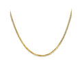 FJC Finejewelers 14 kt Yellow Gold Flat Beveled Curb Chain 24 Inches x 2.2 mm