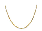 FJC Finejewelers 14 kt Yellow Gold Flat Beveled Curb Chain 24 Inches x 2.2 mm
