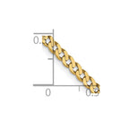 FJC Finejewelers 14 kt Yellow Gold Flat Beveled Curb Chain 16 Inches x 2.3 mm