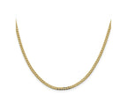 FJC Finejewelers 14 kt Yellow Gold Flat Beveled Curb Chain 18 Inches x 2.3 mm