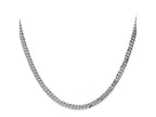 FJC Finejewelers 14 kt White Gold Flat Beveled Curb Chain 18 Inches x 3.9 mm
