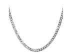 FJC Finejewelers 14 kt White Gold Flat Beveled Curb Chain 18 Inches x 4.5 mm
