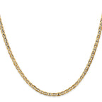 FJC Finejewelers 14 kt Yellow Gold Concave Anchor Chain 20 Inches x 3 mm