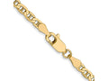 FJC Finejewelers 14 kt Yellow Gold Concave Anchor Chain Bracelet 9 Inches x 3 mm
