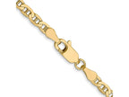 FJC Finejewelers 14 kt Yellow Gold Concave Anchor Chain Bracelet 9 Inches x 3 mm