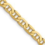 FJC Finejewelers 14 kt Yellow Gold Concave Anchor Chain 18 Inches x 3.75 mm