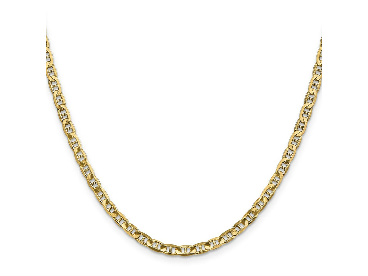 FJC Finejewelers 14 kt Yellow Gold Concave Anchor Chain 20 Inches x 3.75 mm
