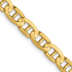 FJC Finejewelers 14 kt Yellow Gold Concave Anchor Chain 20 Inches x 4.5 mm