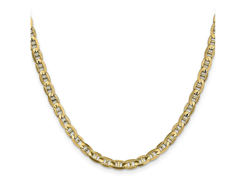 FJC Finejewelers 14 kt Yellow Gold Concave Anchor Chain 20 Inches x 4.5 mm