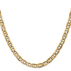 FJC Finejewelers 14 kt Yellow Gold Concave Anchor Chain Bracelet 7 Inches x 5.25 mm