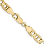 FJC Finejewelers 14 kt Yellow Gold Concave Anchor Chain Bracelet 7 Inches x 5.25 mm