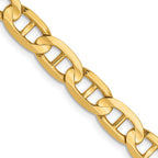FJC Finejewelers 14 kt Yellow Gold Concave Anchor Chain Bracelet 9 Inches x 5.25 mm