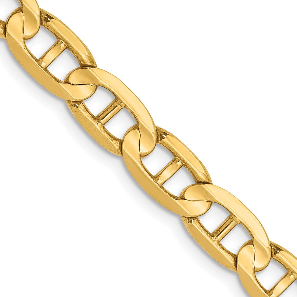 FJC Finejewelers 14 kt Yellow Gold Concave Anchor Chain Bracelet 9 Inches x 5.25 mm