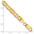 FJC Finejewelers 14 kt Yellow Gold Concave Anchor Chain Bracelet 8 Inches x 6.25 mm