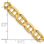 FJC Finejewelers 14 kt Yellow Gold Concave Anchor Chain Bracelet 9 Inches x 6.25 mm