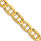 FJC Finejewelers 14 kt Yellow Gold Concave Anchor Chain Bracelet 9 Inches x 6.25 mm