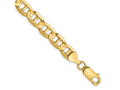 FJC Finejewelers 14 kt Yellow Gold Concave Anchor Chain Bracelet 8 Inches x 7 mm
