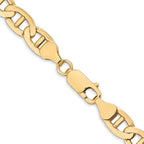 FJC Finejewelers 14 kt Yellow Gold Concave Anchor Chain Bracelet 9 Inches x 7 mm