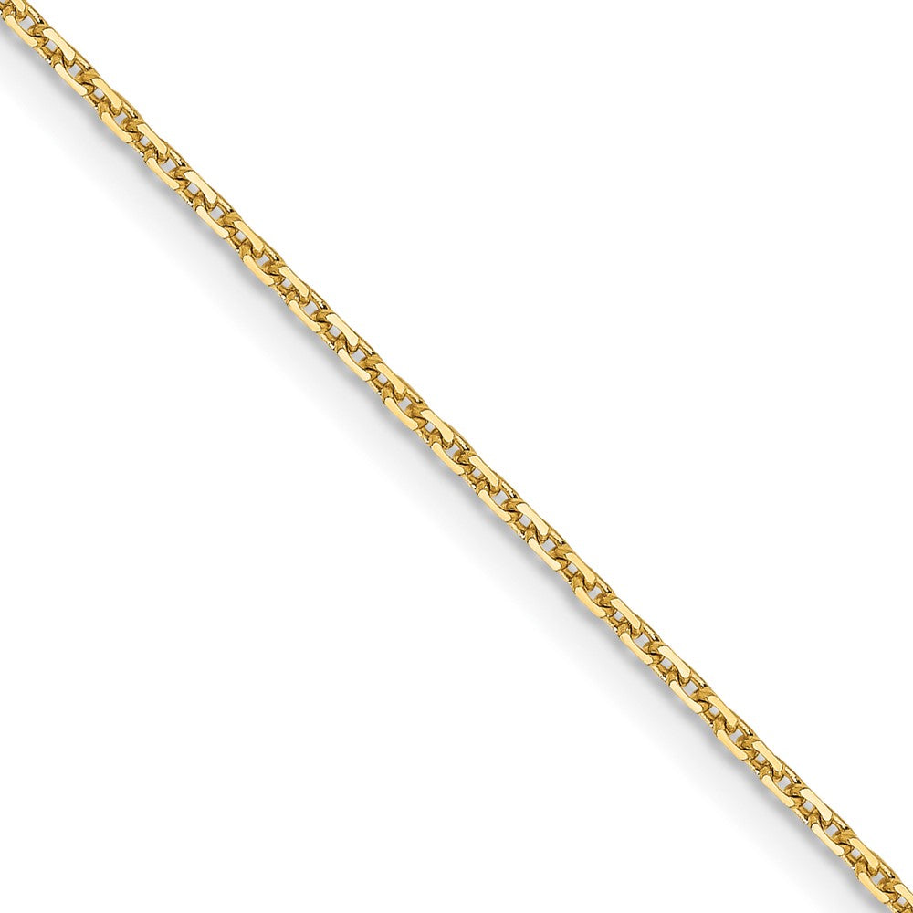 FJC Finejewelers 14 kt Yellow Gold Bright Cut Cable Chain 16 Inches x 1.05 mm