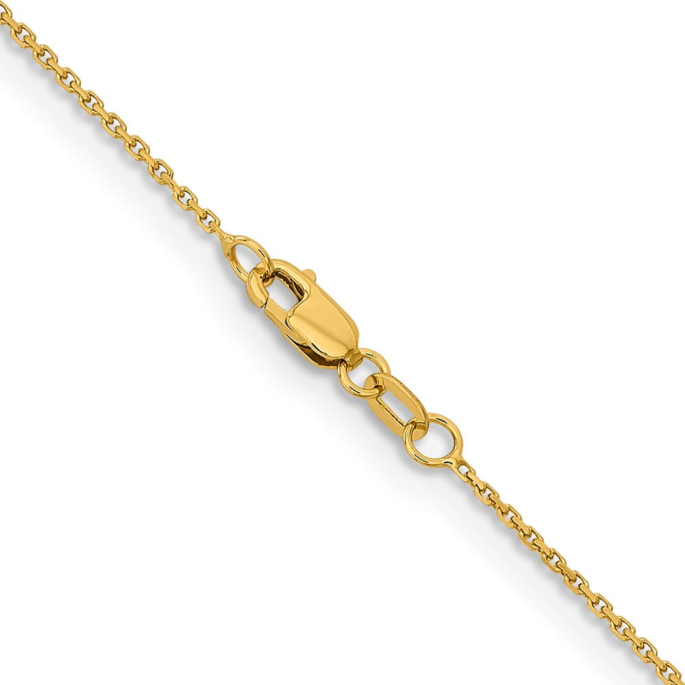 FJC Finejewelers 14 kt Yellow Gold Bright Cut Cable Chain 16 Inches x 1.05 mm
