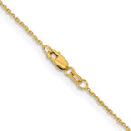 FJC Finejewelers 14 kt Yellow Gold Bright Cut Cable Chain 16 Inches x 1.05 mm