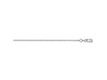 FJC Finejewelers 14 kt White Gold Bright Cut Cable Chain 20 Inches x 1.05 mm