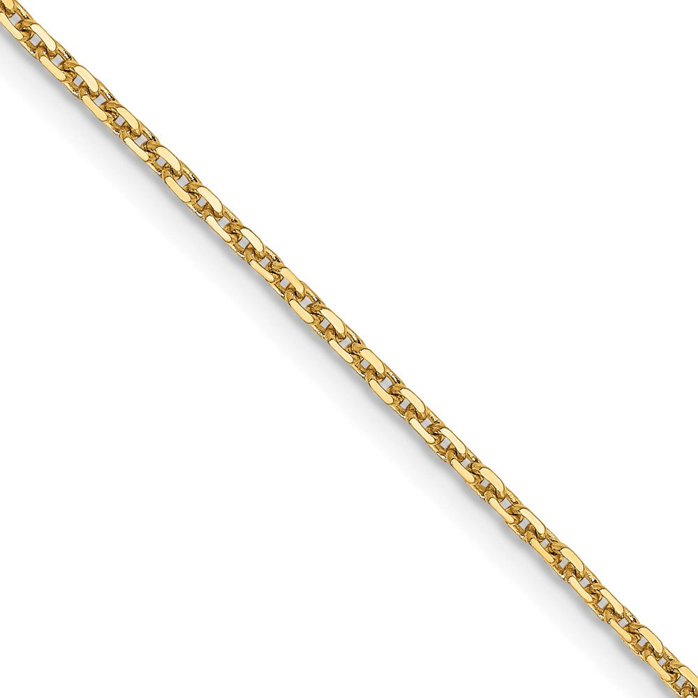 FJC Finejewelers 14 kt Yellow Gold Bright Cut Cable Chain 18 Inches x 1.4 mm