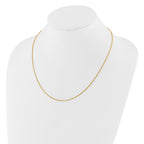 FJC Finejewelers 14 kt Yellow Gold Spiga Adjustable Quadra Wheat Chain 22 Inches x 1 mm
