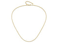 FJC Finejewelers 14 kt Yellow Gold Spiga Adjustable Quadra Wheat Chain 22 Inches x 1 mm